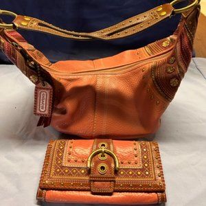 Coach Handbag with Matching Wallet